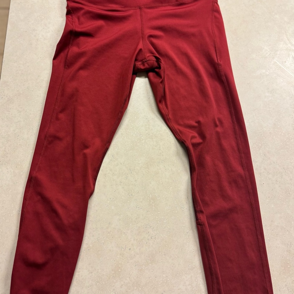 Nike Red Athletic Leggings